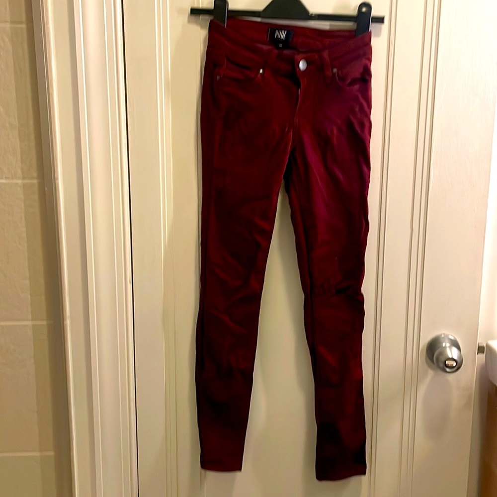 Paige maroon jeans, size 23